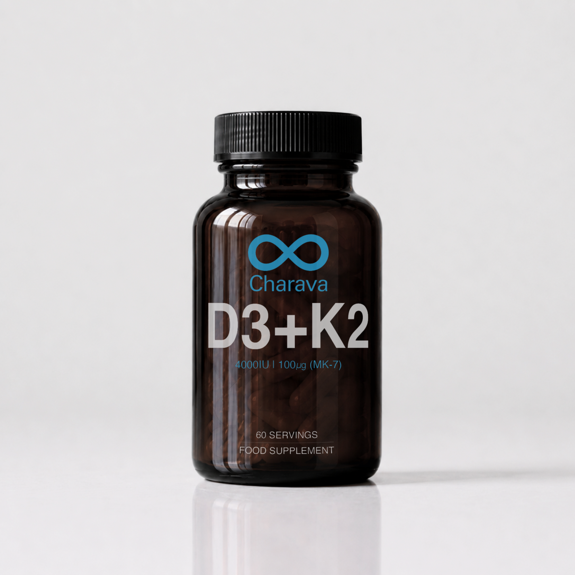 Charava Vitamin D3 (4000IU) + K2 (MK-7)