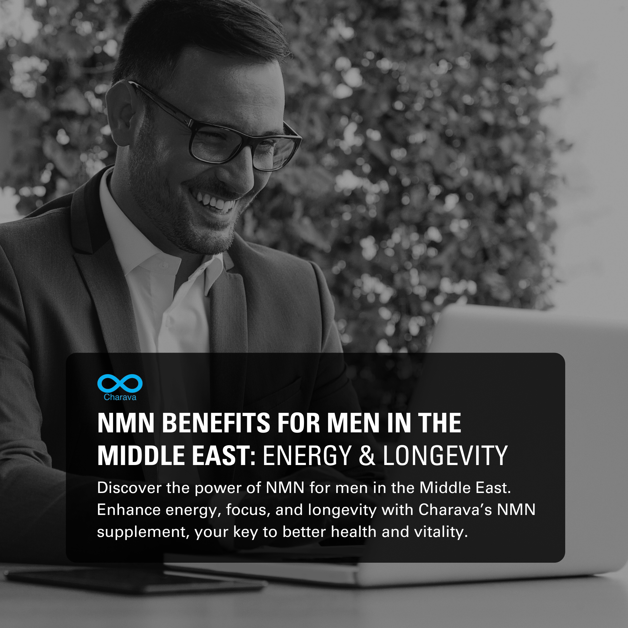 Image showcasing NMN Benefits for Men in the Middle East: Energy & Longevity