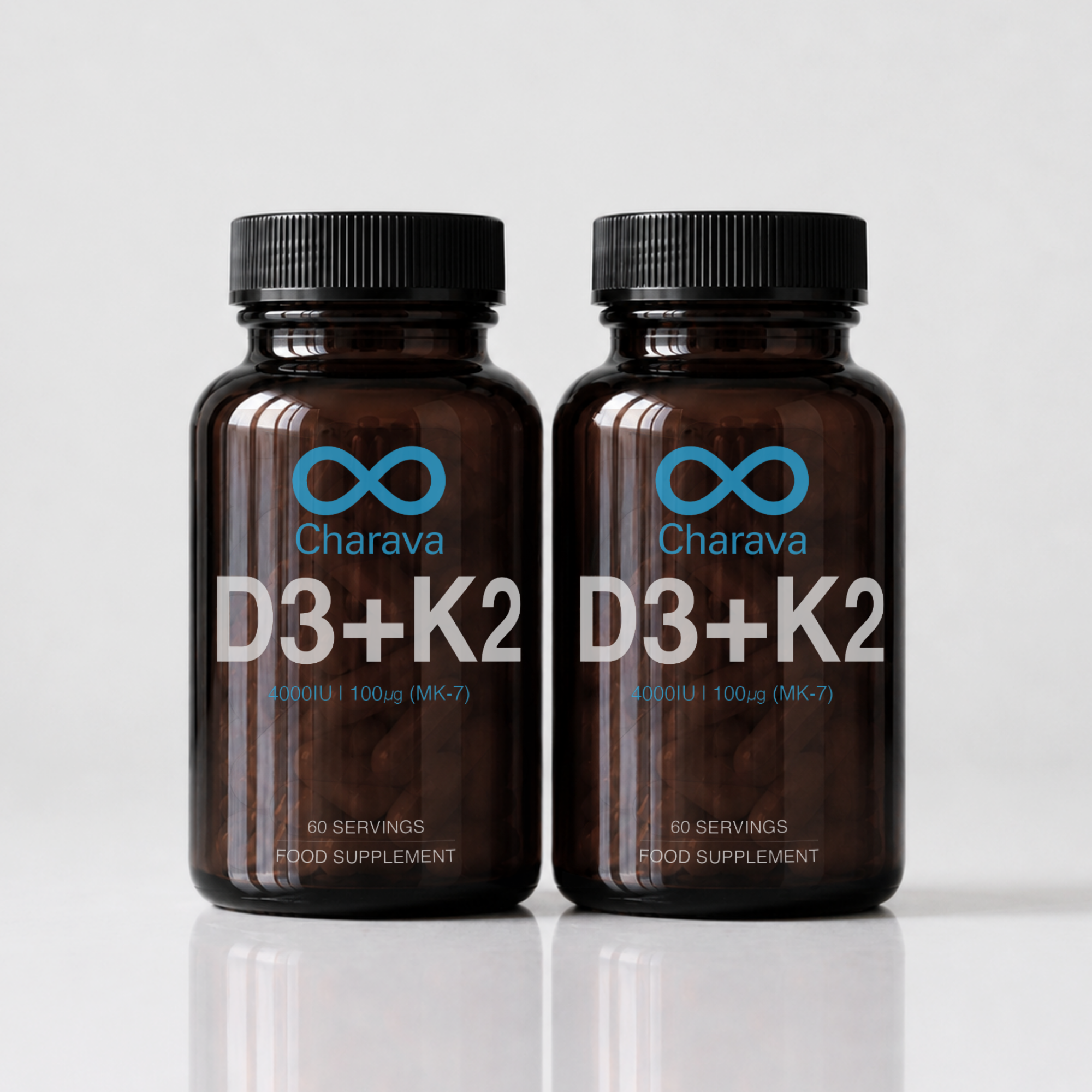 Charava Vitamin D3 (4000IU) + K2 (MK-7)