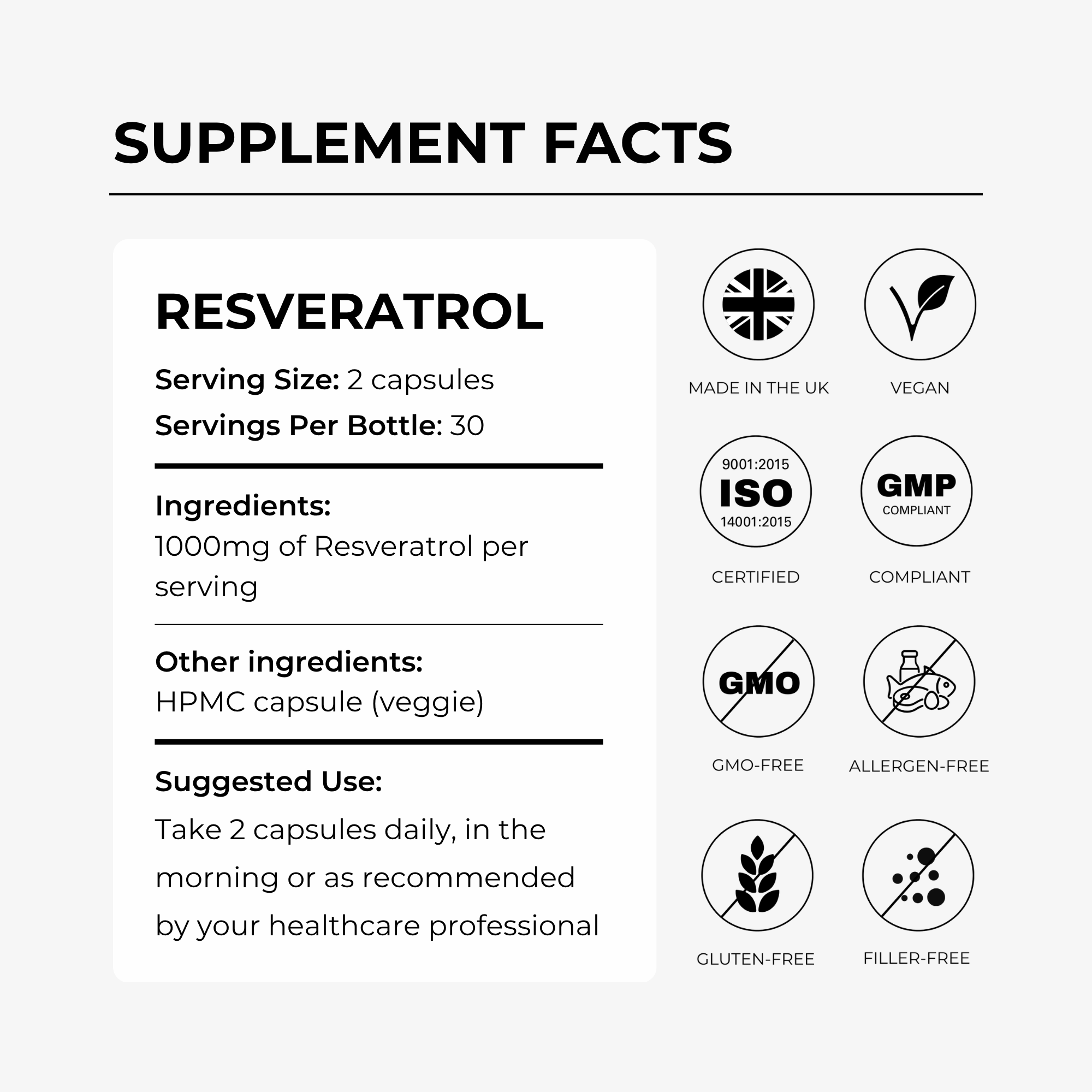 Resveratrol 1000mg