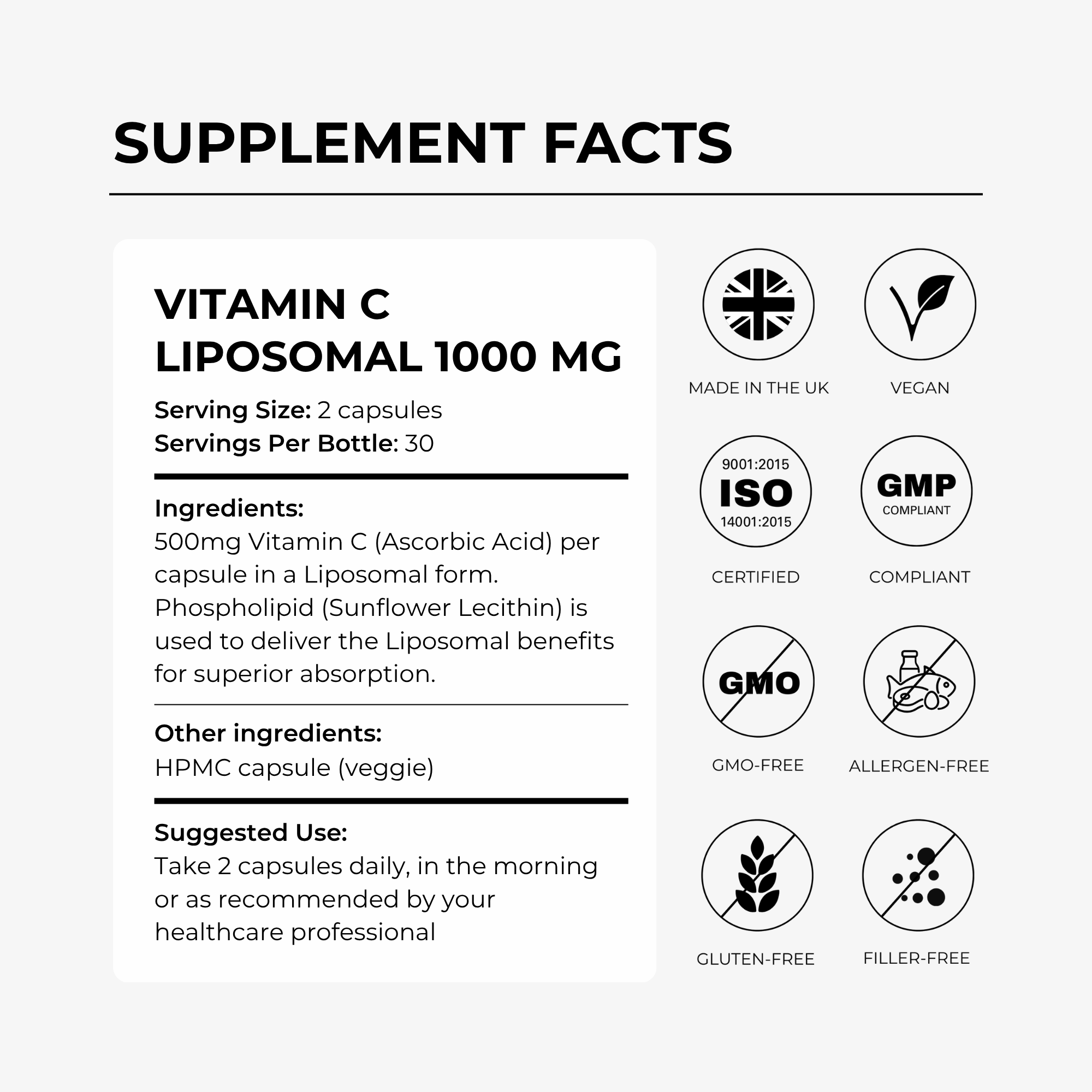 Vitamin C - Liposomal (1,000mg)