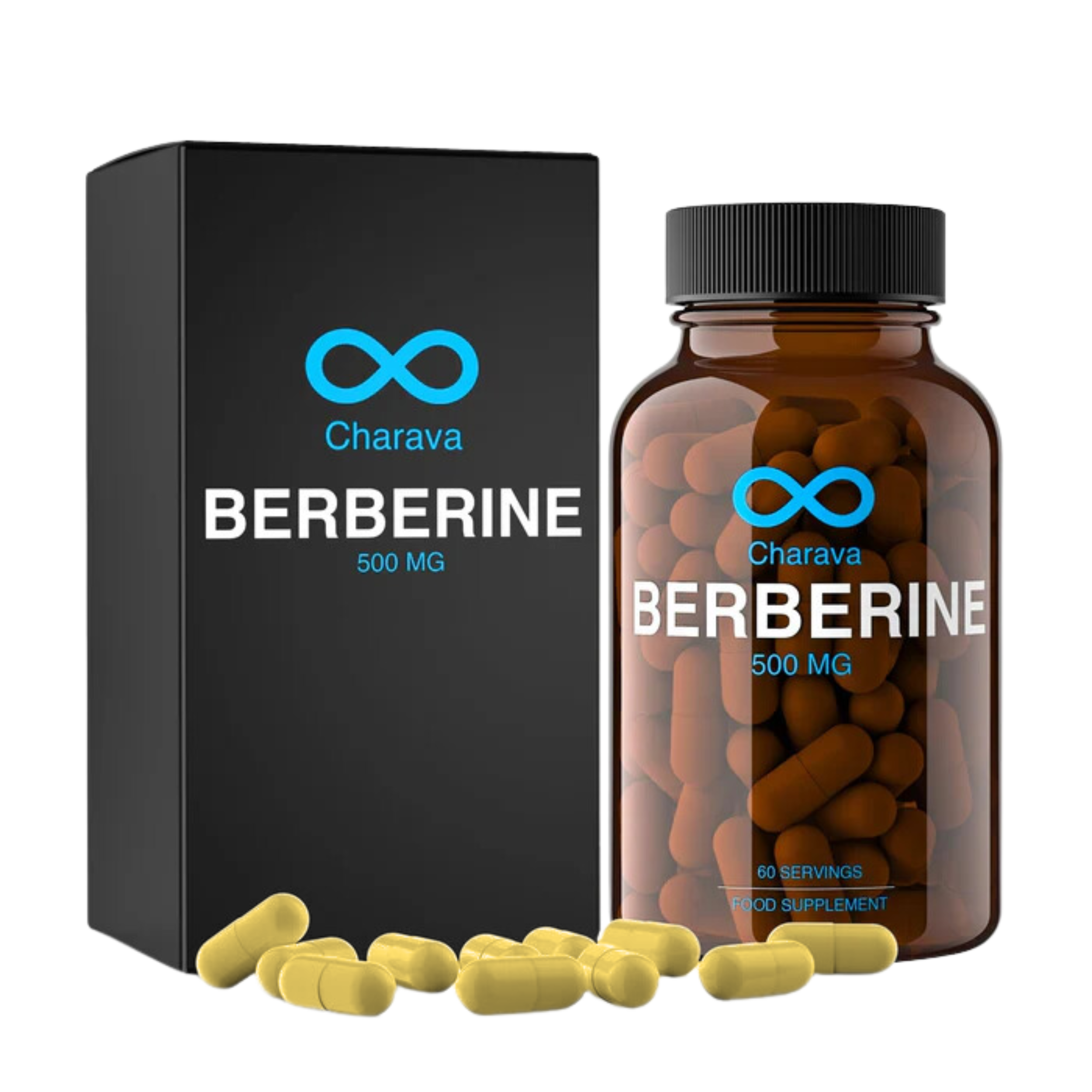 United Arab Emirates Berberine 500mg box and bottlea